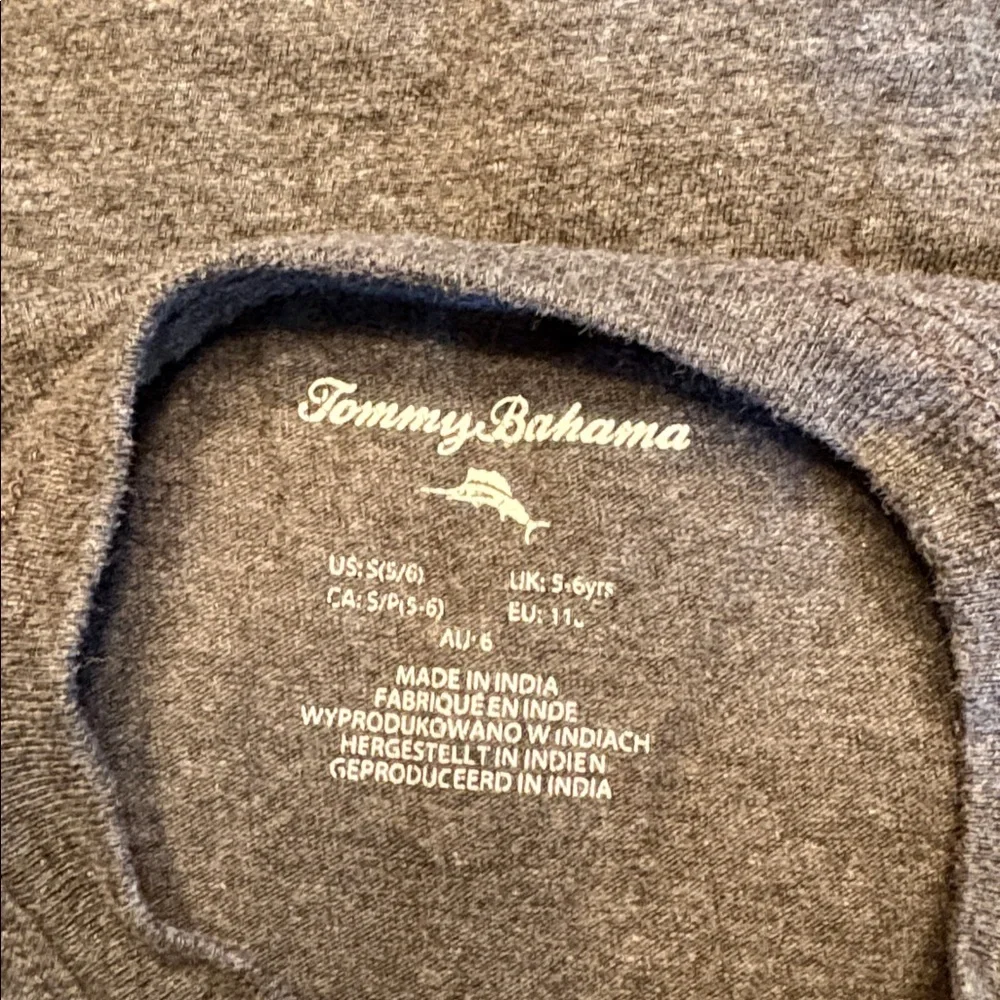 Tommy Bahama Gray Long Sleeve Tee sz S